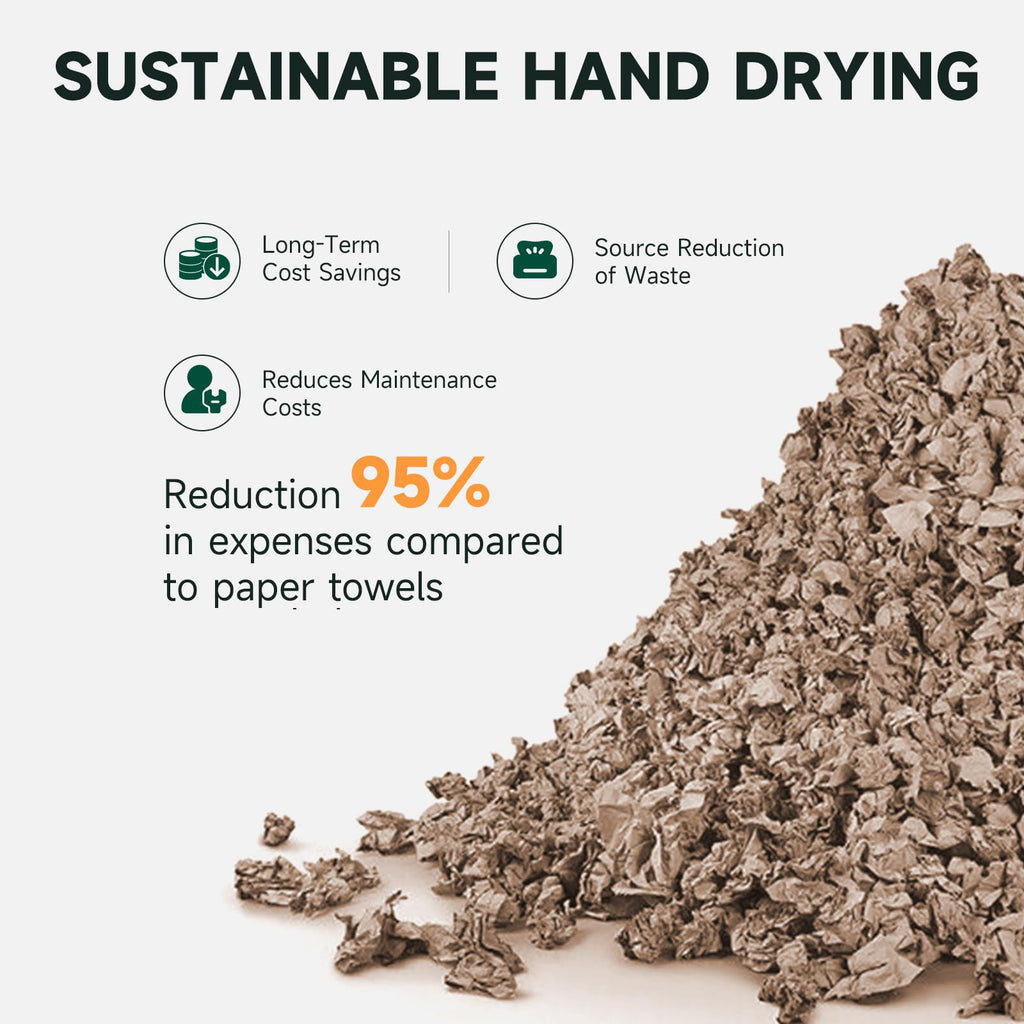 ANYDRY IronStorm Electric Hand Dryers for Bathrooms Commercial HEPA Filter High-Speed Brushed Stainless Steel Cover AC100–130V,Model AD2815